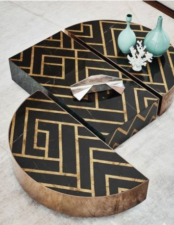 Geometric Inlay Nesting Trio
